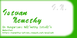 istvan nemethy business card